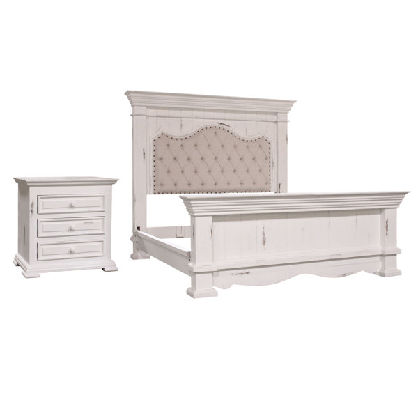 One Allium Way® Chantily King Bed Set With 1 Nightstand Wayfair Canada